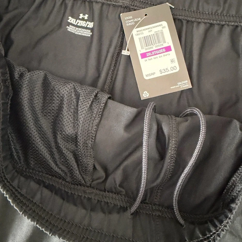 Under Armour UA Tech Vent 6in Shorts Men’s  2XL NWT